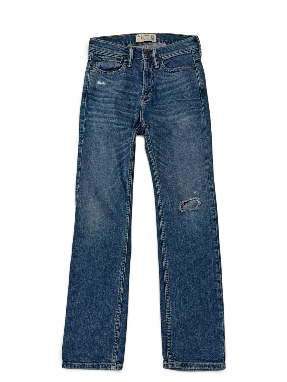 Abercrombie Kids 11/12 Blue Straight Leg
Distressed Jeans